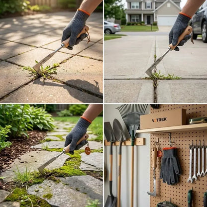 Crevice Weeder Tool - 3-Edge Stainless Steel Blade For Effortless Weed Removal