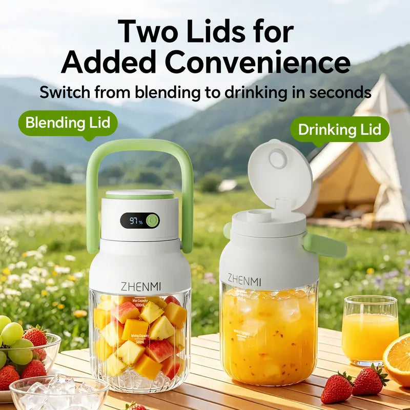 33oz Cordless Portable Blender & Ice Crushing Smoothie Maker