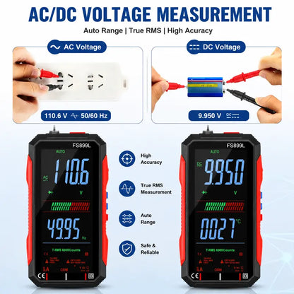 Digital Multimeter - True RMS Auto-Ranging For Fast Electrical Testing