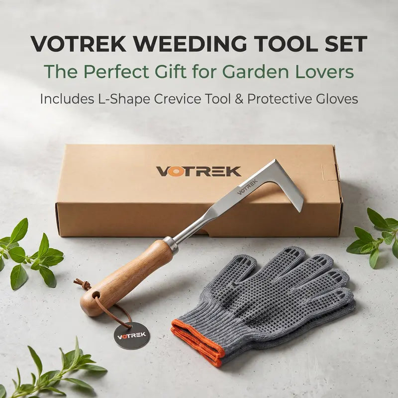 Crevice Weeder Tool - 3-Edge Stainless Steel Blade For Effortless Weed Removal