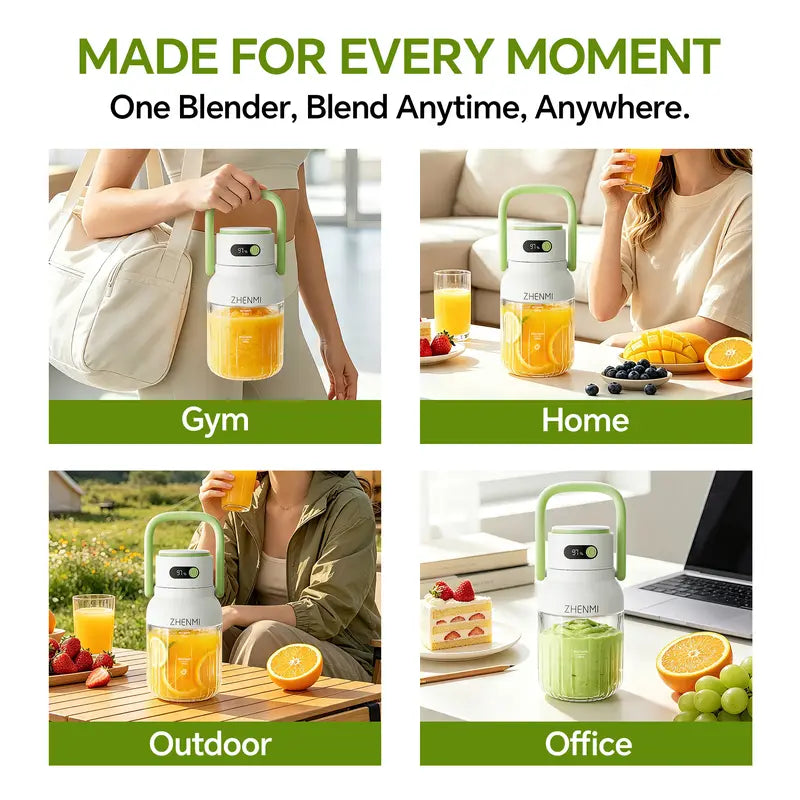 33oz Cordless Portable Blender & Ice Crushing Smoothie Maker