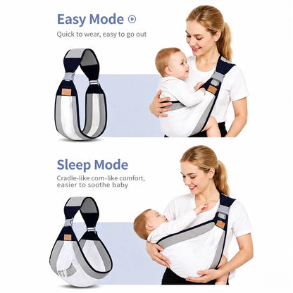 Hands-Free Breathable Baby Carrier Sling – Ultra-Lightweight & Ergonomic