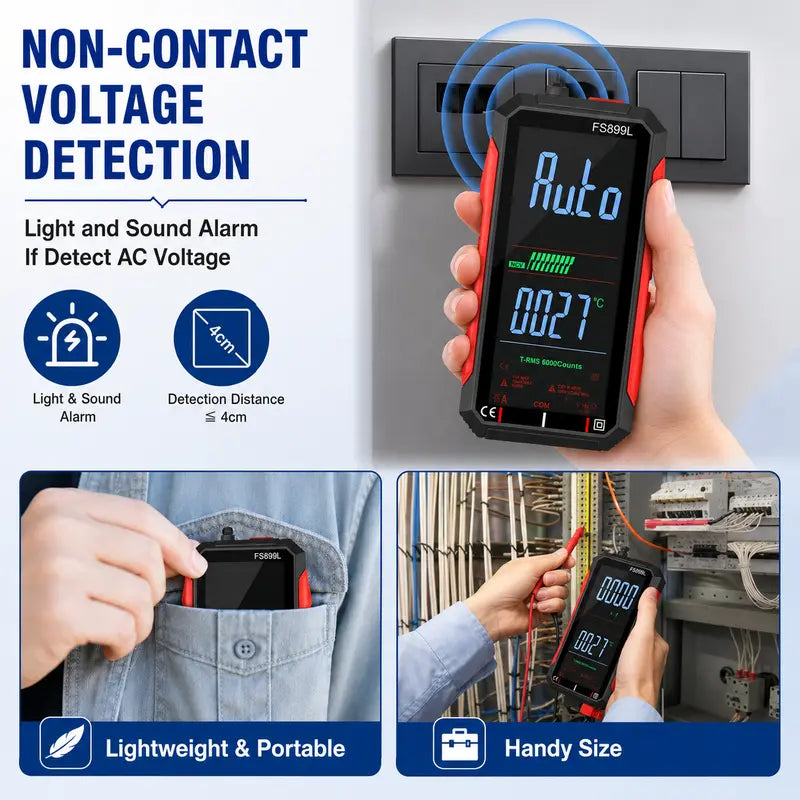 Digital Multimeter - True RMS Auto-Ranging For Fast Electrical Testing
