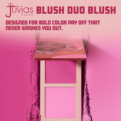 Dual-Shade Powder Blush Palette for All Skin Tones
