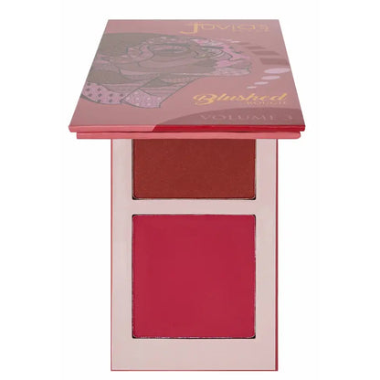 Dual-Shade Powder Blush Palette for All Skin Tones