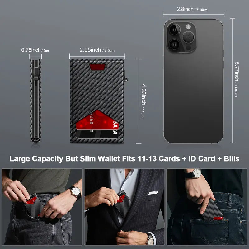 Ultra-Slim Pop-Up Wallet With RFID Blocking