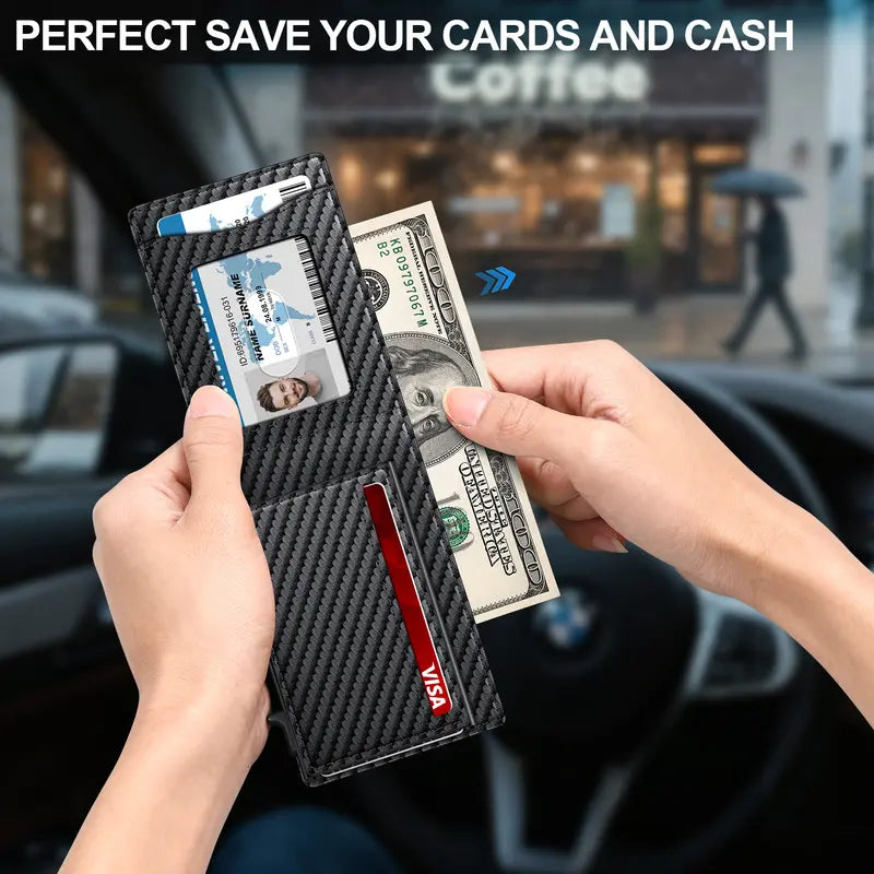 Ultra-Slim Pop-Up Wallet With RFID Blocking