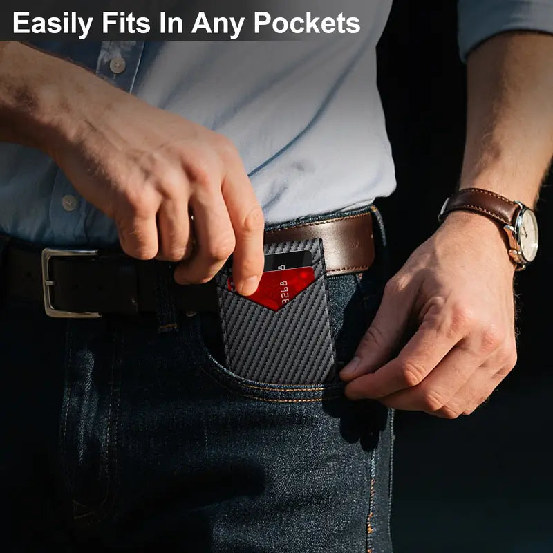 Ultra-Slim Pop-Up Wallet With RFID Blocking