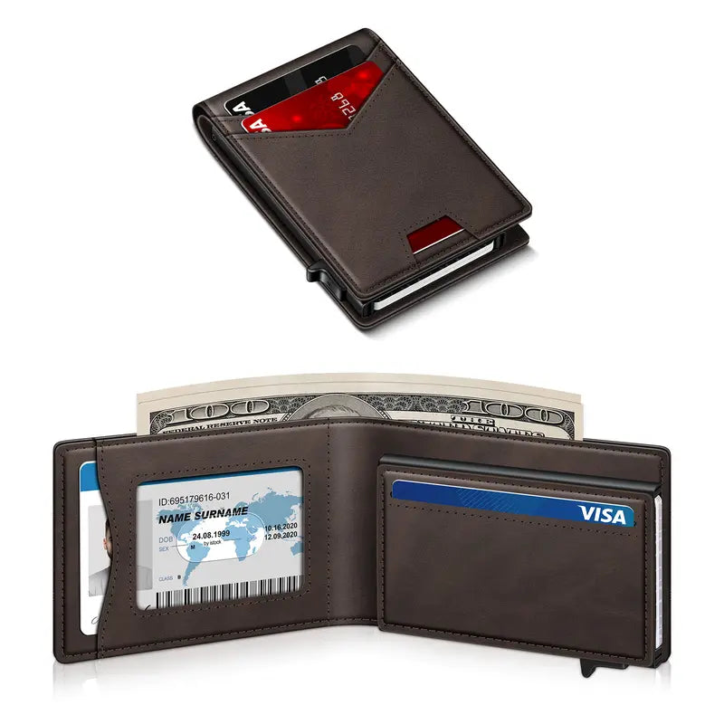Ultra-Slim Pop-Up Wallet With RFID Blocking