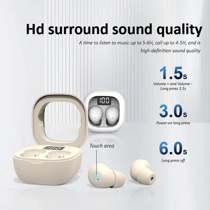 Ultra-Small Invisible Sleep Earbuds: Zero-Pressure Comfort for Side Sleepers & Deep Rest